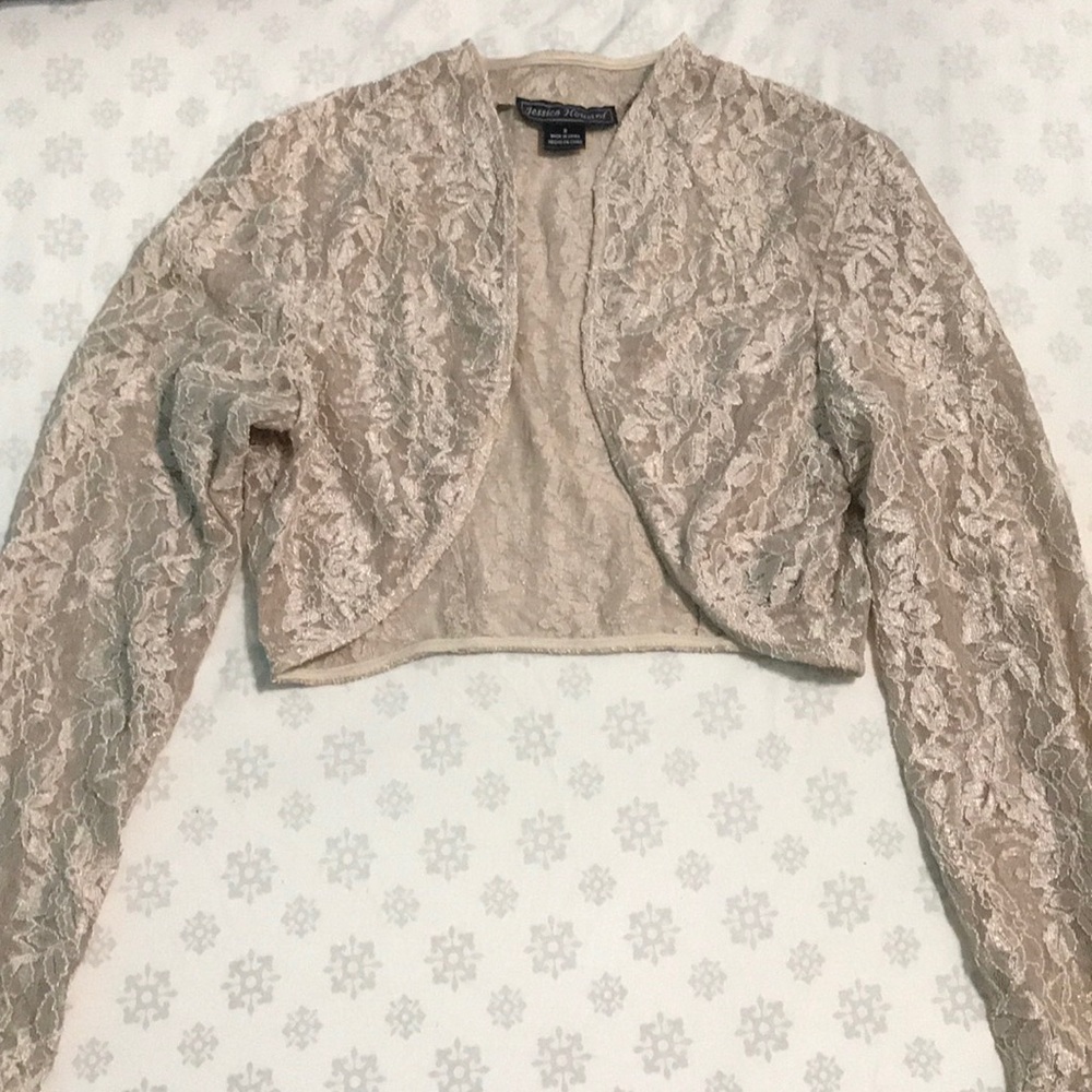 Gold floral shawl